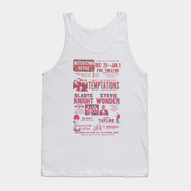 Motown Revue poster Tank Top by HAPPY TRIP PRESS